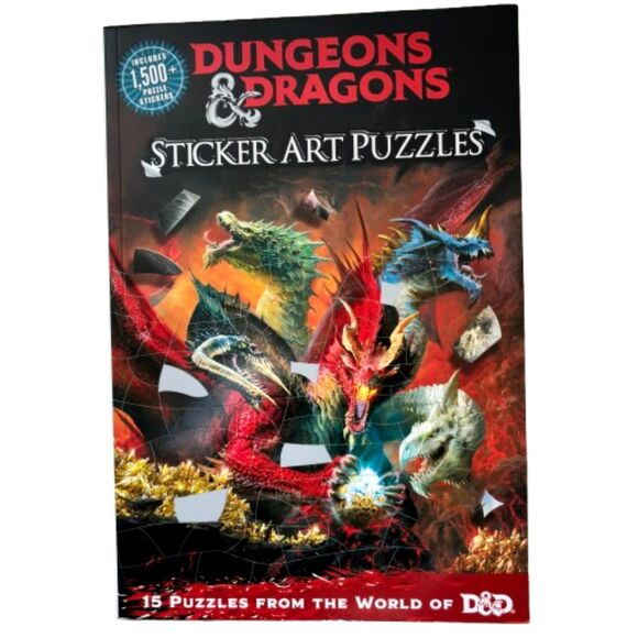 DUNGEONS & DRAGONS Sticker Art Puzzles From The World Of D&D Book - Picture 1 of 2